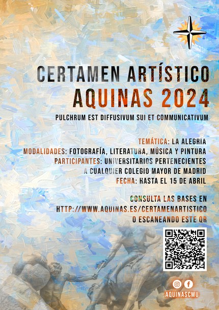 cartel certamen artístico aquinas 2024