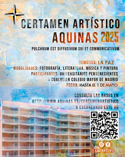 cartel certamen artístico aquinas 2024